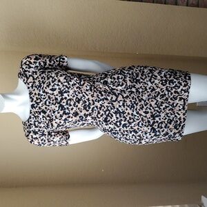 🆕️ BCBGeneration Animal Print Short Sleeve Fitted Mini Dress SIZE: 2